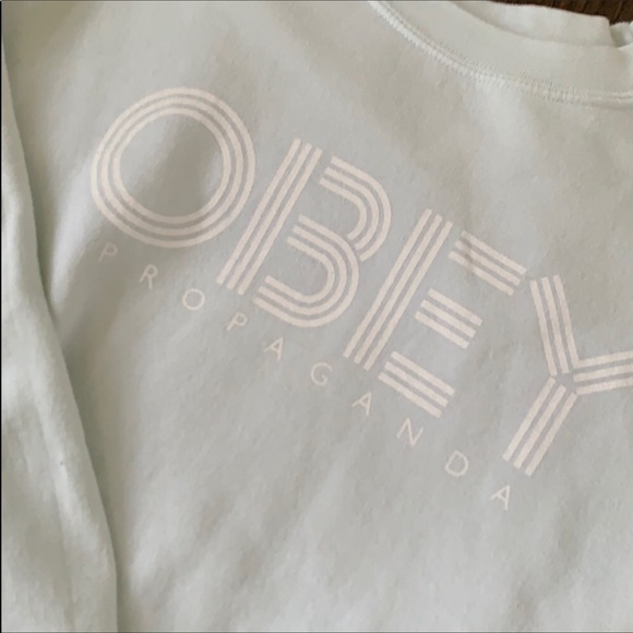 Obey Tops - OBEY | Mint green sweatshirt